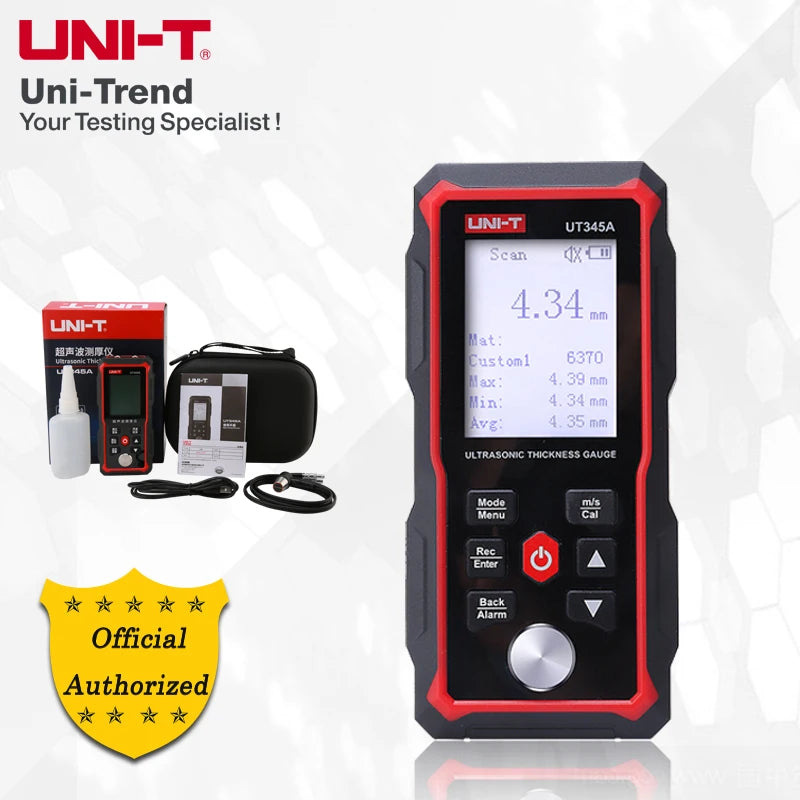 UNI-T Ultrasonic Thickness Gauge UT345A