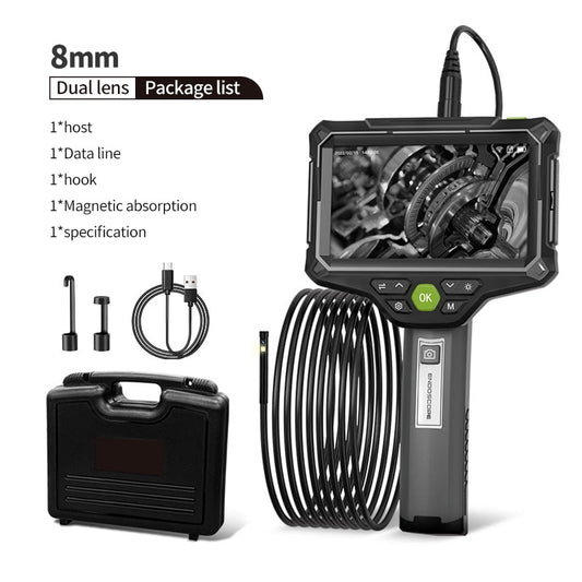 Borescope Inspection Camera - Single or Dual Lens, 5 inch IPS 1080P with Flexible Probe
