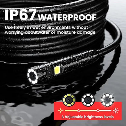 Borescope - 5‘’ IPS Screen Portable 8MM HD1080P New Upgraded Model