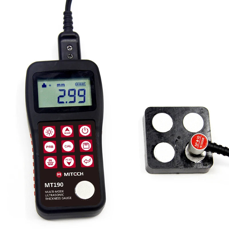 Mitech Ultrasonic Thickness Gauge - MT190 Multi Mode