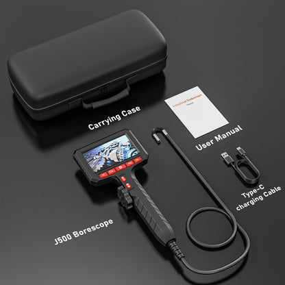 Borescope - 5 Inch Screen, 3.9/6.0/8.0mm Camera, HD 1080P with LED