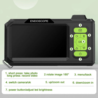 Borescope - 4.3 Inch IPS Screen, USB Waterproof Rigid HD1080P Camera