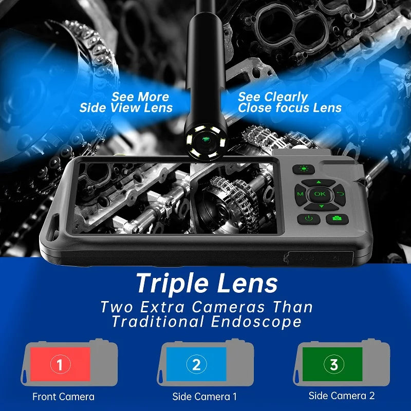 Borescope - T22 5''IPS Screen 1-15M Lens / Single Dual Triple Lens
