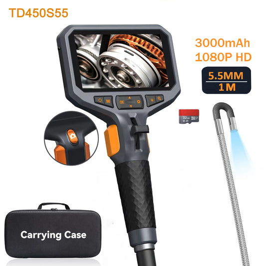TESLONG TD450S Articulating Borescope 4.5 Inch IPS LCD Monitor