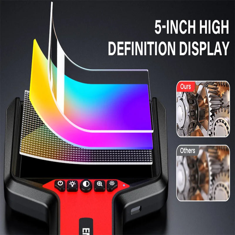 Borescope - 5‘’ IPS Screen Portable 8MM HD1080P New Upgraded Model