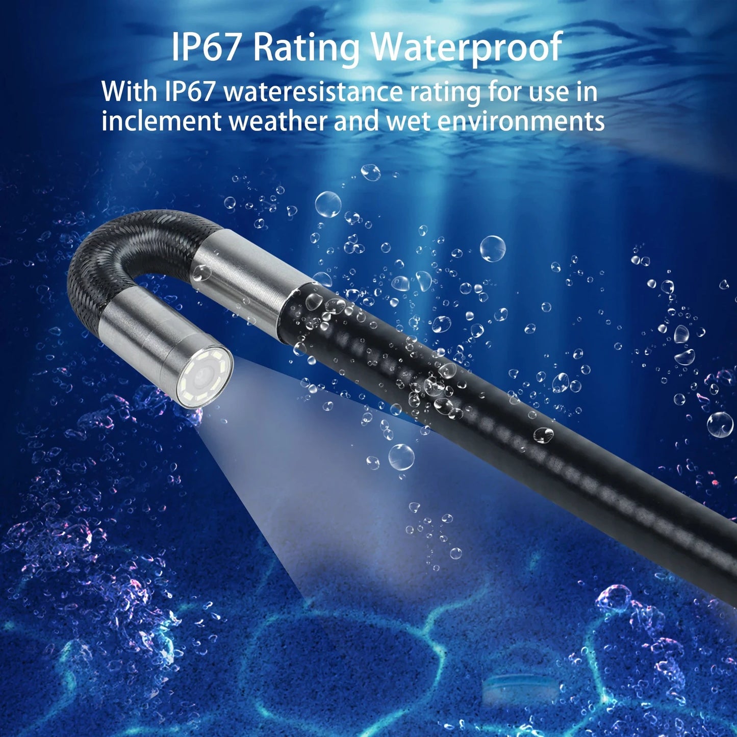 Borescope - 5in HD 1080P Screen, 180 degree Steering 6MM/8.0MM Probe Options