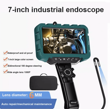 Borescope - 7-inch Screen Steering 6mm 1.6m length