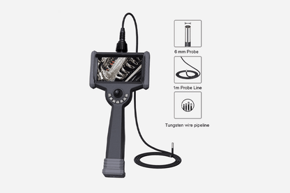 Borescope - VS-P Series 6in 1080P Touchscreen LCD with Front LED Articulating Probe