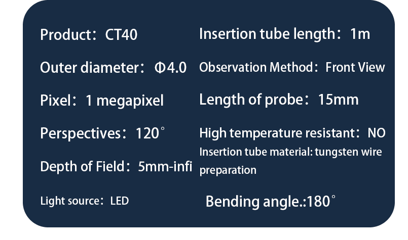 Borescope Inspection Camera - Avanline 4.5inch 360° 2-way Articulating Probe with Optional High Temp Probe