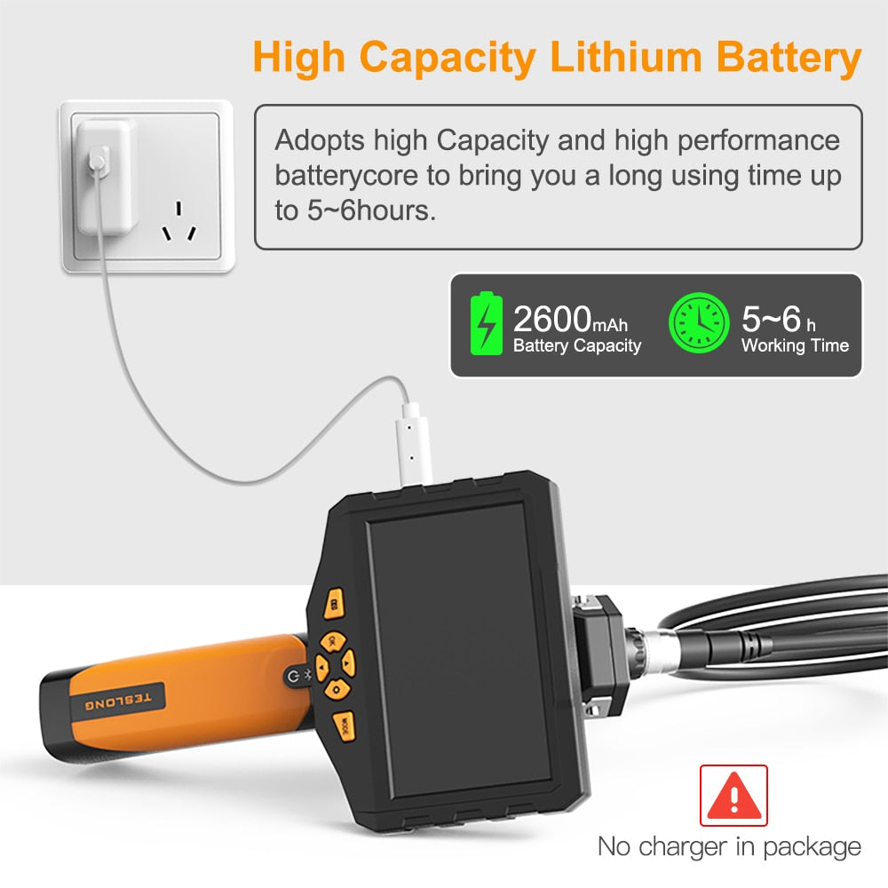 Borescope Inspection Camera - TESLONG NTS300 2.0MP 5.0" LCD Monitor