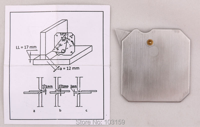 Welding Gage - Square Multi Function Welder Inspection Gauge