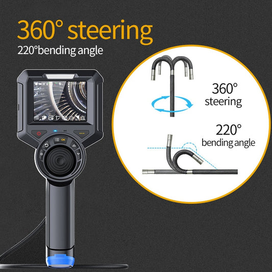 Borescope Inspection Camera - 360 Degree Steering with 6mm probe & 3.5in LCD Screen