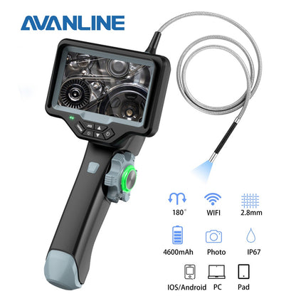 Borescope Inspection Camera - Avanline 4.5inch 360° 2-way Articulating Probe with Optional High Temp Probe