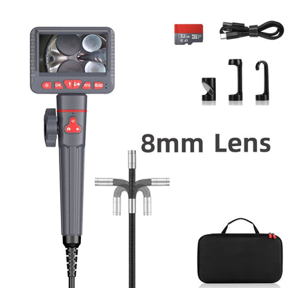 Borescope Inspection Camera - 4.3" Screen with 2 Way 180 Degree 6mm or 8mm waterproof probe