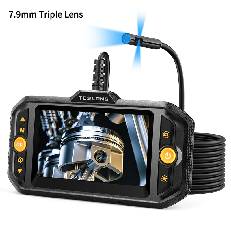 Borescope Inspection Camera - Teslong 4.3in HD Snake Inspection Camera - 5m length