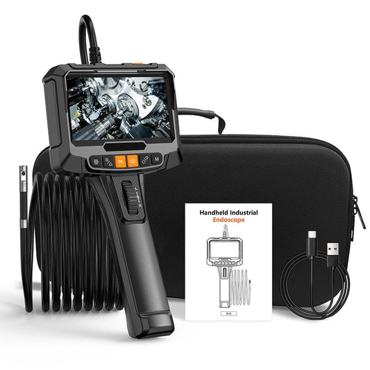 Borescope Inspection Camera - 1080P 5 " IPS LCD Steering Single or Dual Lens Borescope