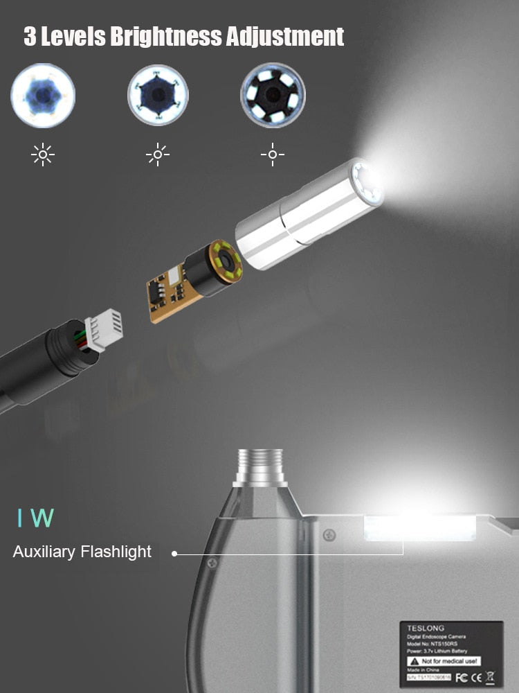 Borescope Inspection Camera - Teslong NTS150 1.0MP HD 3.5" LCD Monitor