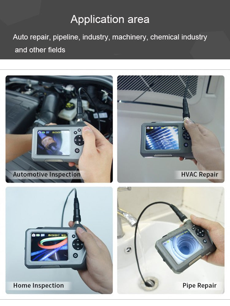 Borescope Inspection Camera - Teslong NTS150 1.0MP HD 3.5" LCD Monitor