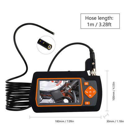 Borescope Inspection Camera - 4.3 Inch IPS Screen with 1m 5.5mm Dual-lens