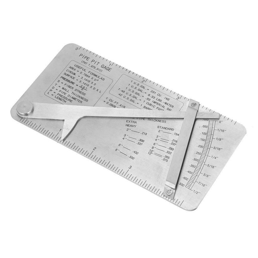 GAL Pipe Pit Gauge - Welding Inspection Gauge Measuring Ruler Tool ...