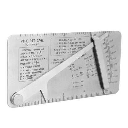 Pipe Pit Gauge - Welding Inspection Gauge Measuring Ruler Tool